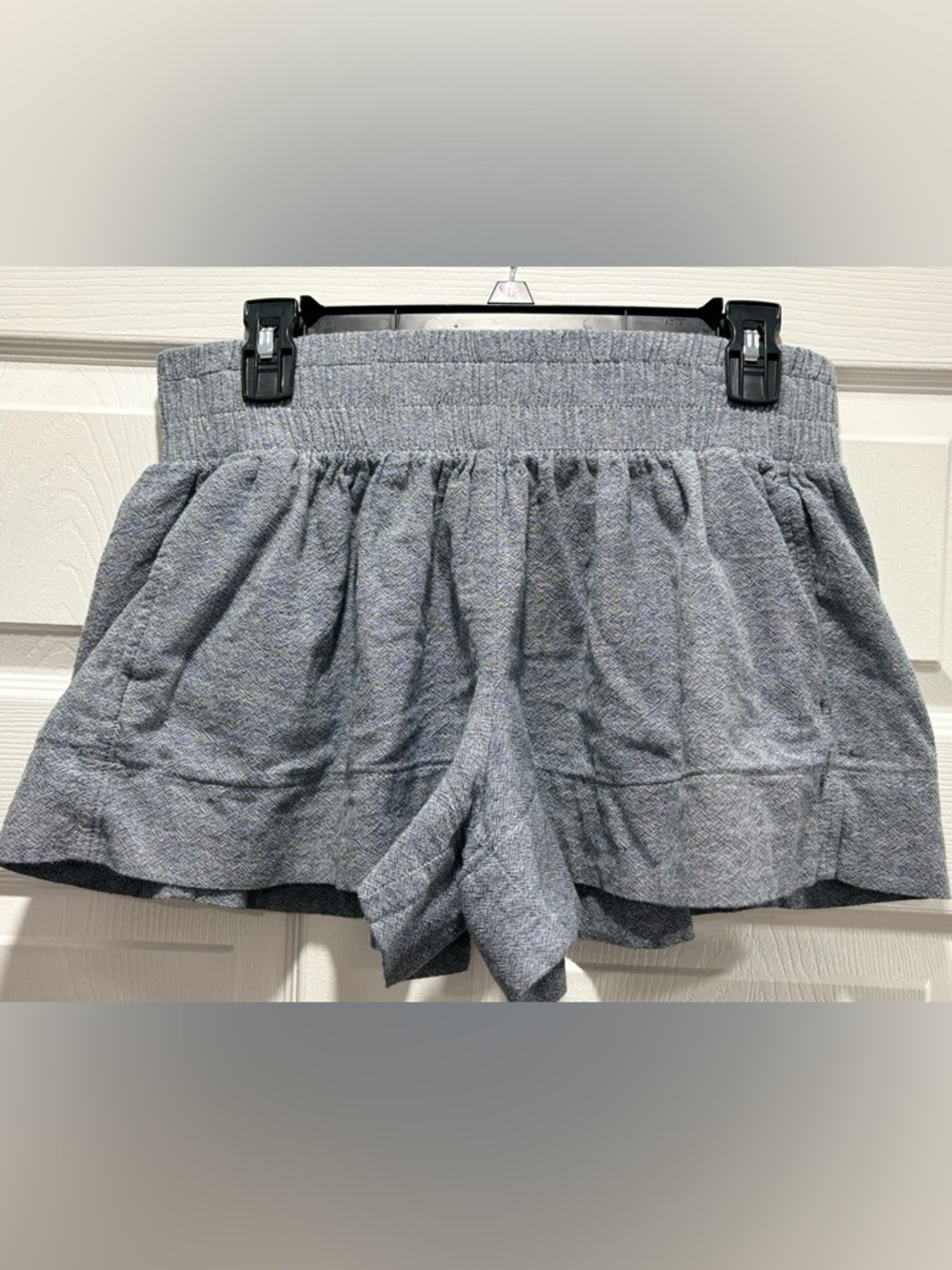 Ella Moss Ruffled Skort 100% Cotton Sz XS Light Gray Spring Summer Beach Pool